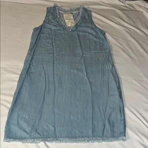 Tommy Bahama Sky Blue Frayed Edge Dress